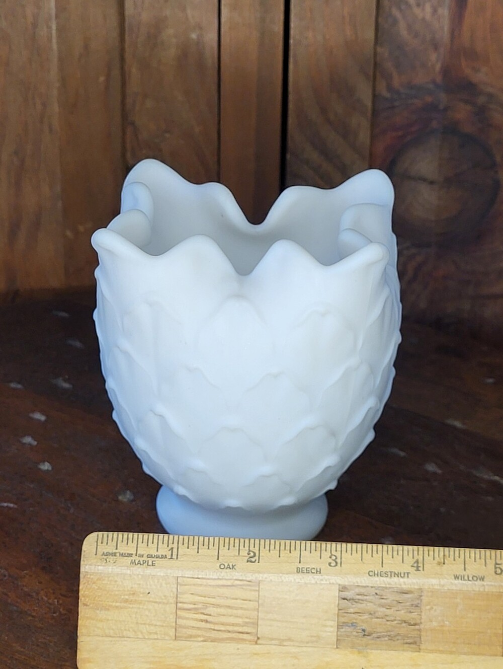 Milk Glass Vase - Picture 7 of 12